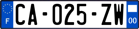 CA-025-ZW