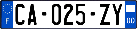 CA-025-ZY