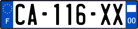 CA-116-XX