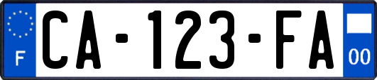 CA-123-FA