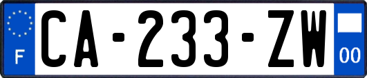 CA-233-ZW