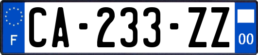 CA-233-ZZ