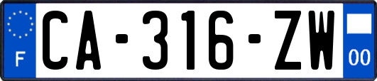 CA-316-ZW