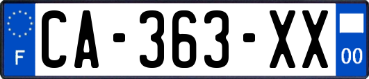 CA-363-XX