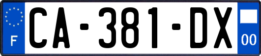 CA-381-DX