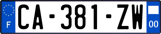 CA-381-ZW