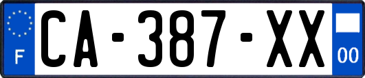 CA-387-XX