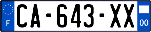 CA-643-XX