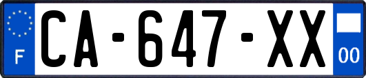 CA-647-XX