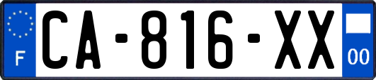 CA-816-XX