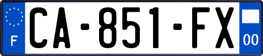 CA-851-FX