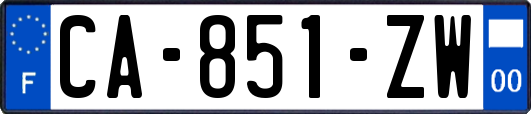 CA-851-ZW