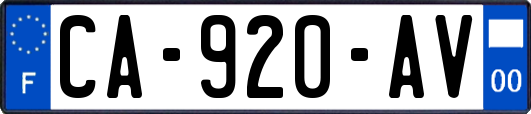 CA-920-AV