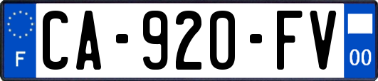 CA-920-FV