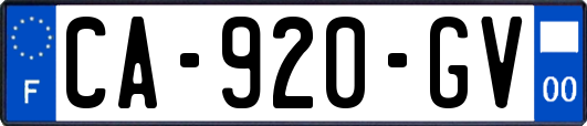 CA-920-GV