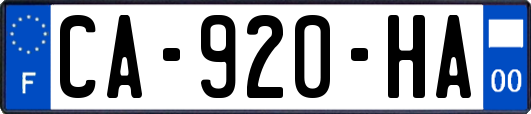 CA-920-HA