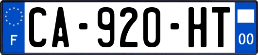 CA-920-HT
