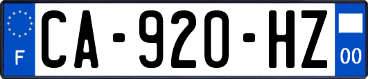 CA-920-HZ