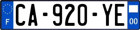 CA-920-YE