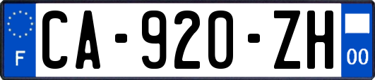 CA-920-ZH