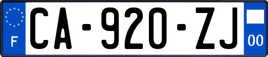 CA-920-ZJ