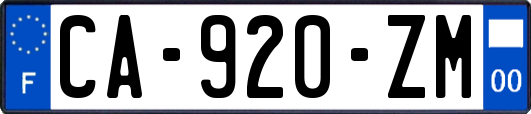 CA-920-ZM