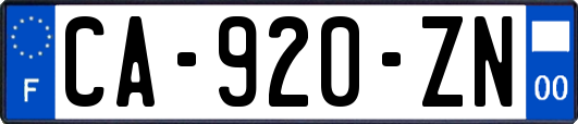 CA-920-ZN