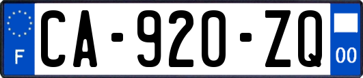 CA-920-ZQ