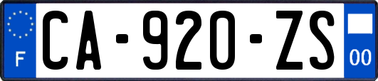 CA-920-ZS