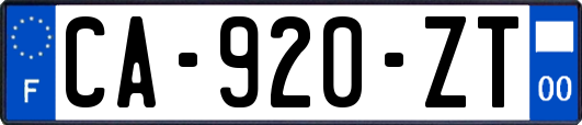 CA-920-ZT