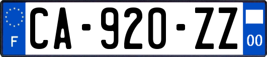 CA-920-ZZ