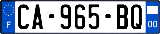 CA-965-BQ