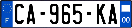 CA-965-KA