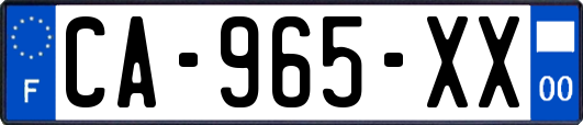 CA-965-XX