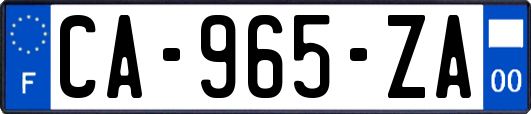 CA-965-ZA