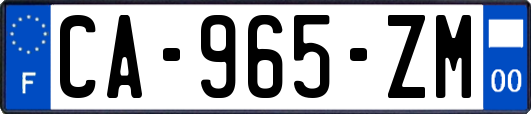 CA-965-ZM