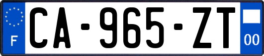 CA-965-ZT