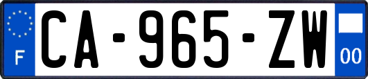 CA-965-ZW