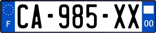 CA-985-XX