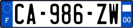 CA-986-ZW