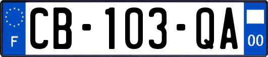 CB-103-QA