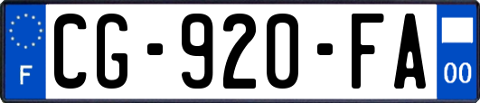 CG-920-FA