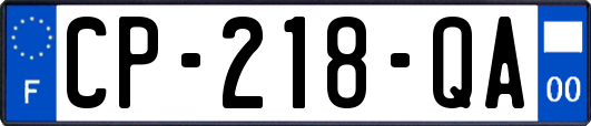 CP-218-QA