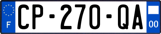 CP-270-QA