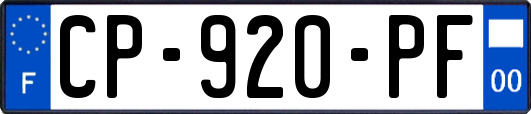 CP-920-PF