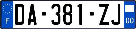 DA-381-ZJ