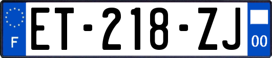 ET-218-ZJ