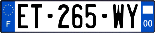 ET-265-WY