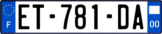 ET-781-DA