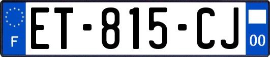 ET-815-CJ